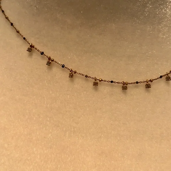 NWT Anthropologie black stone necklace - Picture 5 of 12